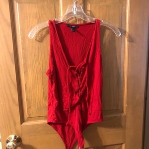 FINAL PRICE. Forever 21 red bodysuit